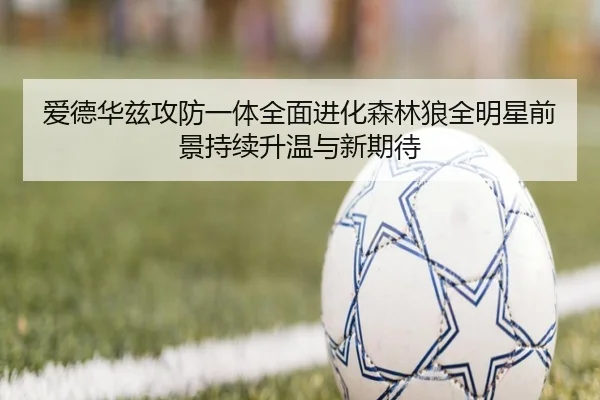 爱德华兹攻防一体全面进化森林狼全明星前景持续升温与新期待